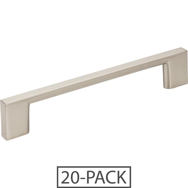 Jeffrey Alexander of the 128 mm Center-to-Center Satin Nickel Square Sutton Cabinet Bar Pull 20PK 635-128SN-20 - main